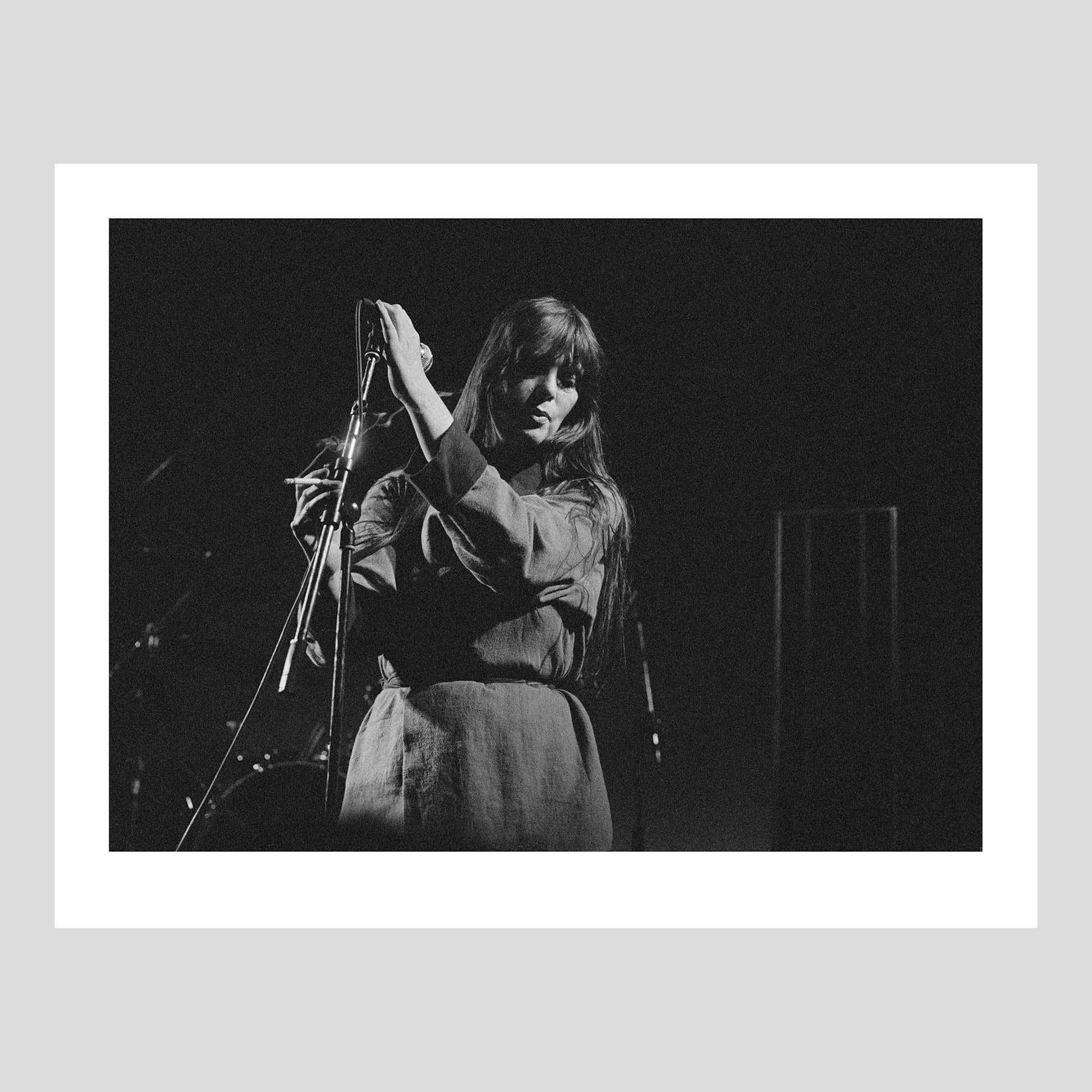 Nico & The Invisible Girls at Electric Garden, Kamraspalatset, Sweden, Oct 10, 1982. Photograph by Johan Ödmann. Rock Lumiere Editions offer beautiful Rock Photography Posters and Limited Edition Fine Art Prints.  Choose among unique b/w photographs of legendary artists and bands.  Order today. Worldwide shipping.